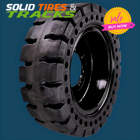 Solid Skid Steer Tires 12-16.5/ 33x12-20 Non-Directional